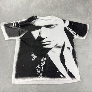 VTG John Cougar Mellencamp Men Sz XL AOP Whenever We Wanted Tour Single Stitch